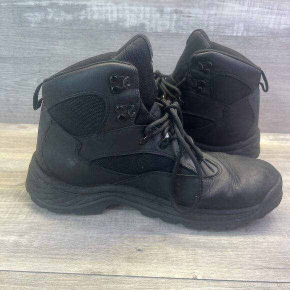 Mens Timberland Chocorua Mid LC Hiker Boot Black Full Grain Waterproof SZ 11 - Picture 8 of 10